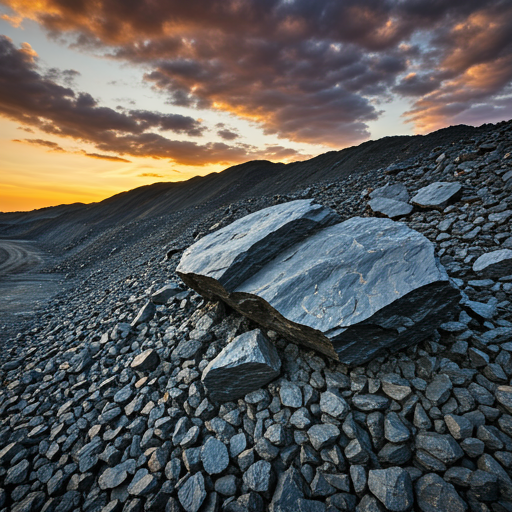 The initial stages of Gilsonite extraction